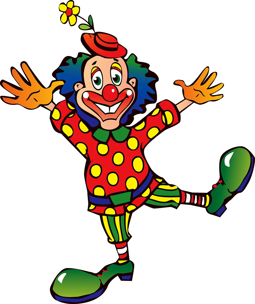 Colorful Clown Illustration