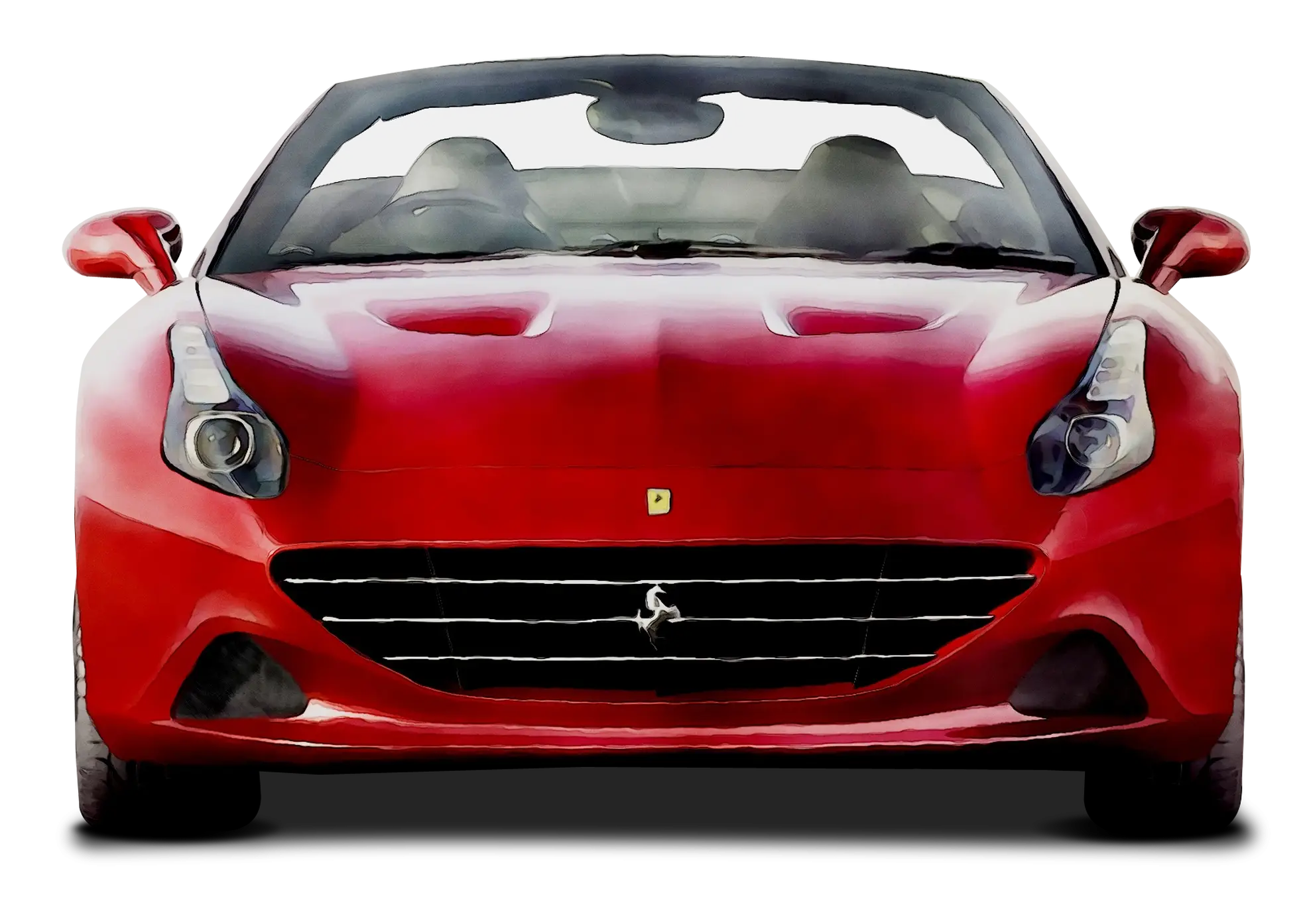 Red Sports Car Front View