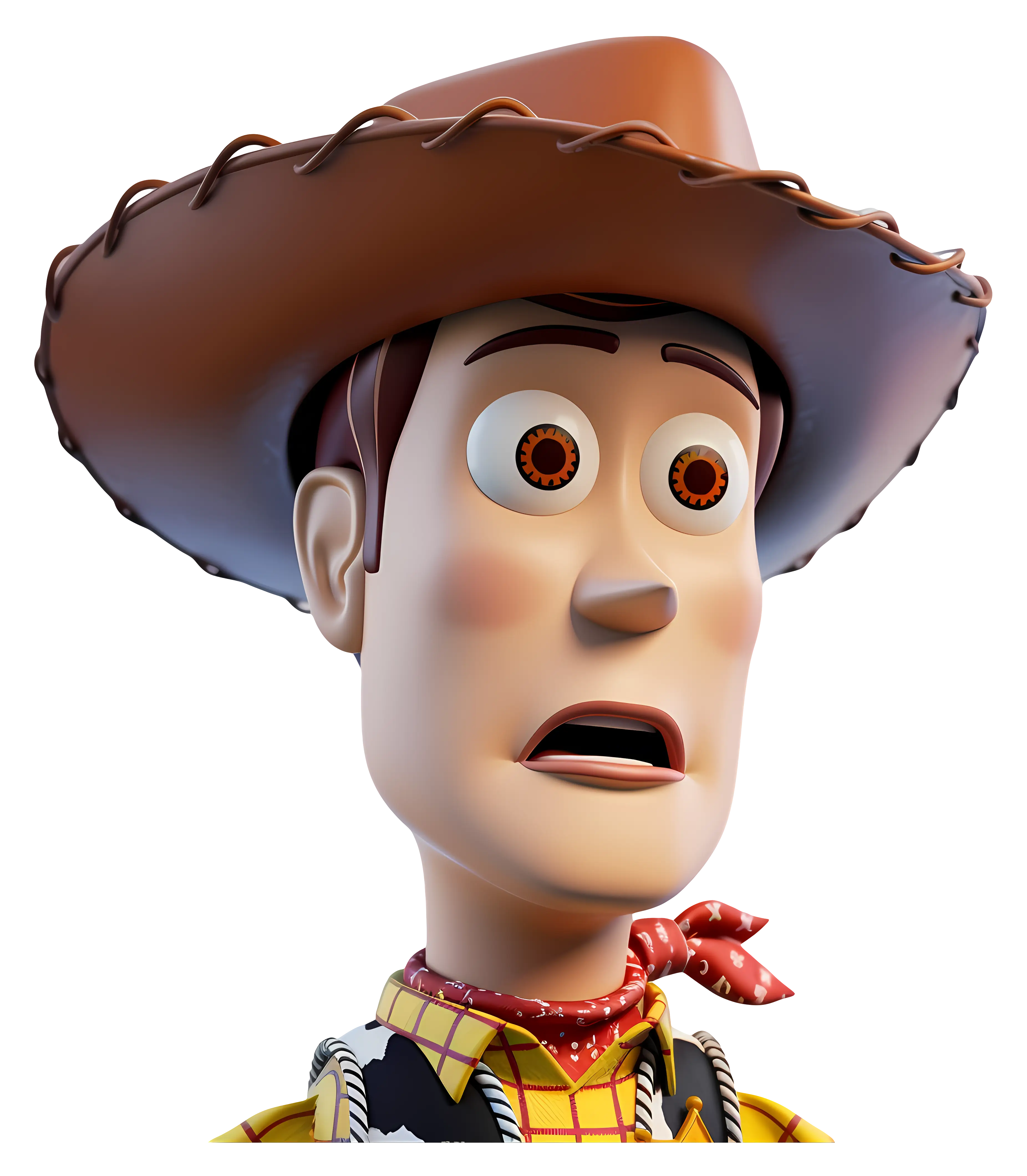 Surprised Cartoon Cowboy Character
