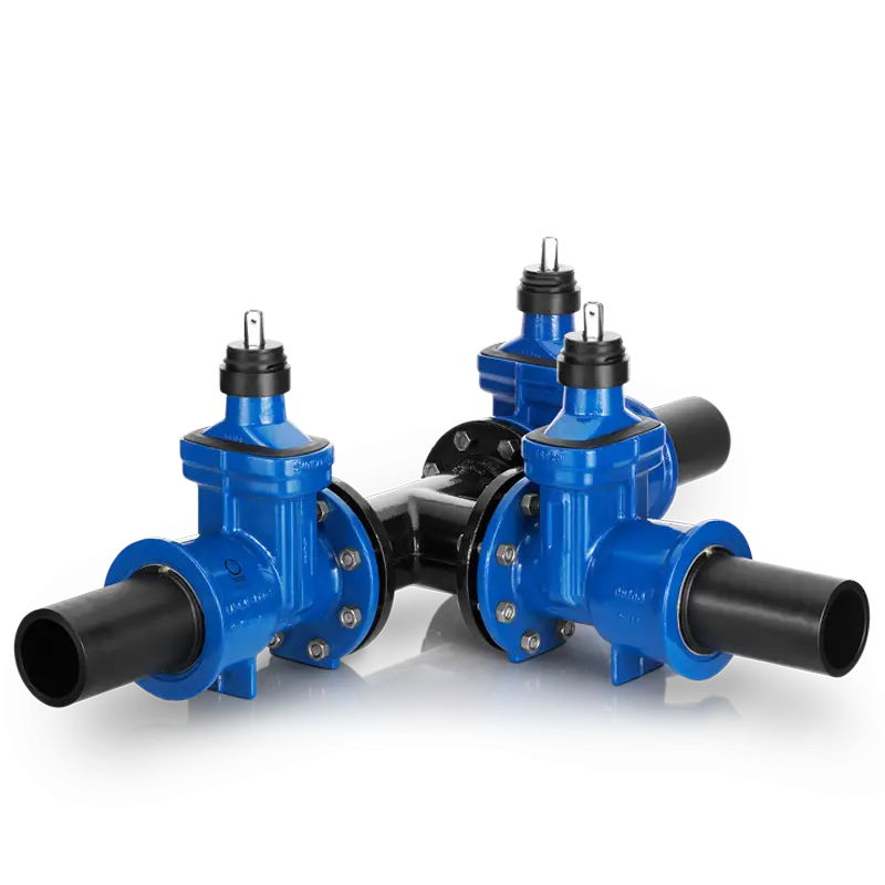 Industrial Blue Plumbing Valves