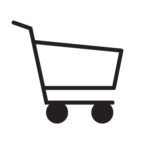 Black Shopping Cart Icon