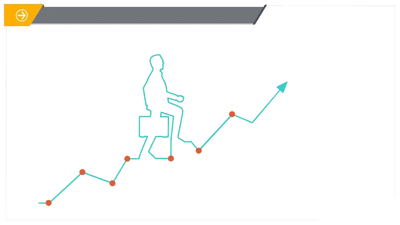 Person Climbing on Graph