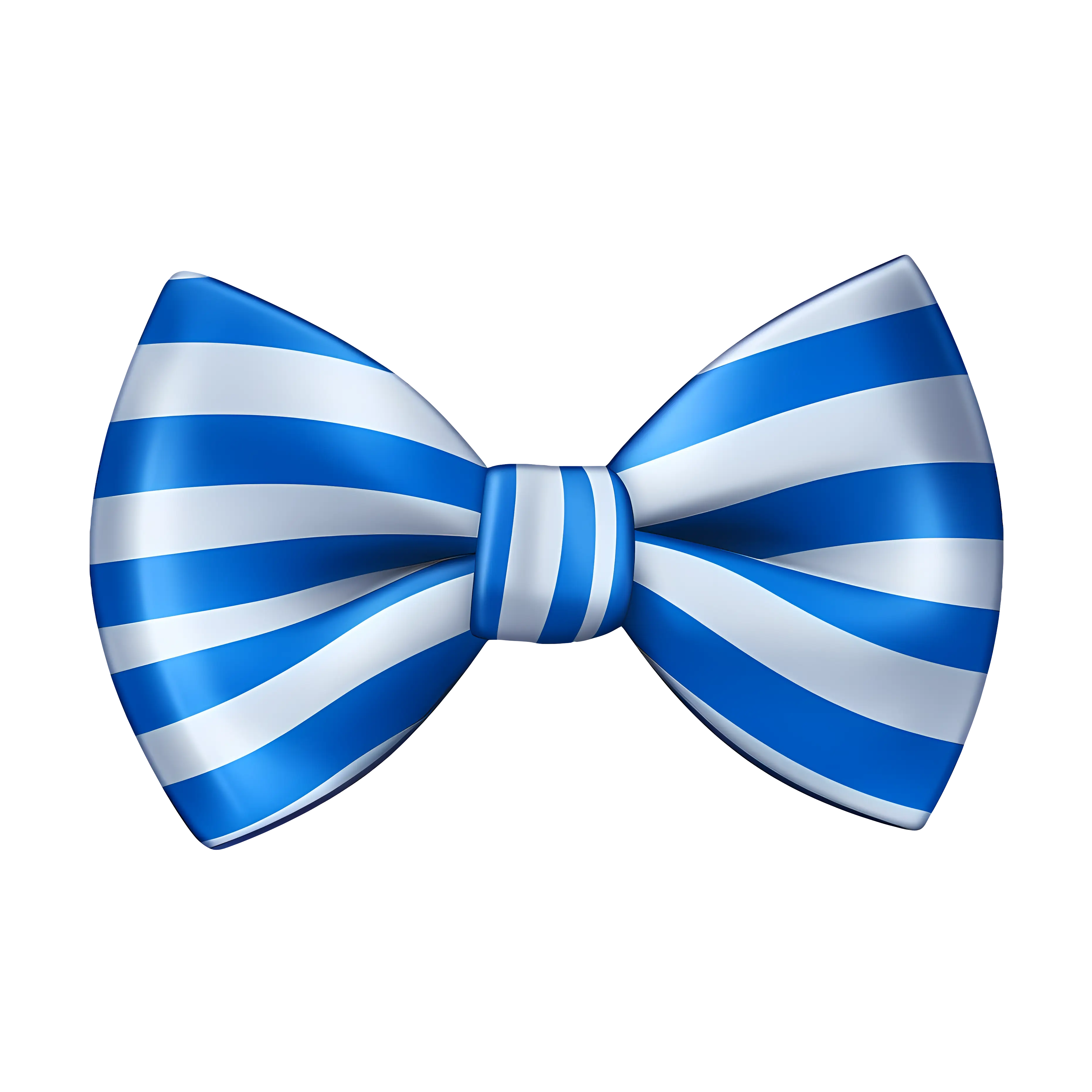Blue Striped Bow Tie for Formal Attire