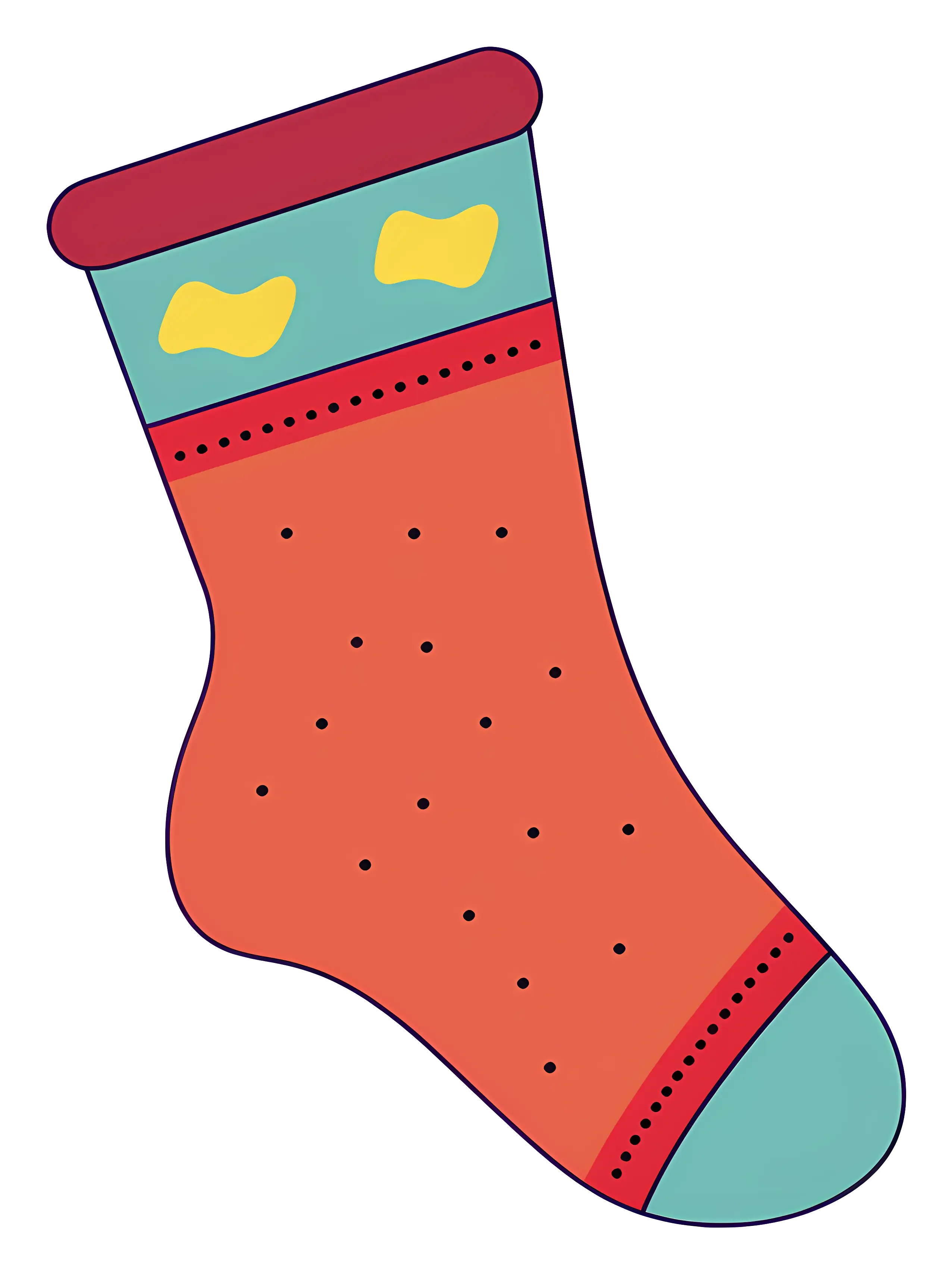 Colorful Patterned Sock