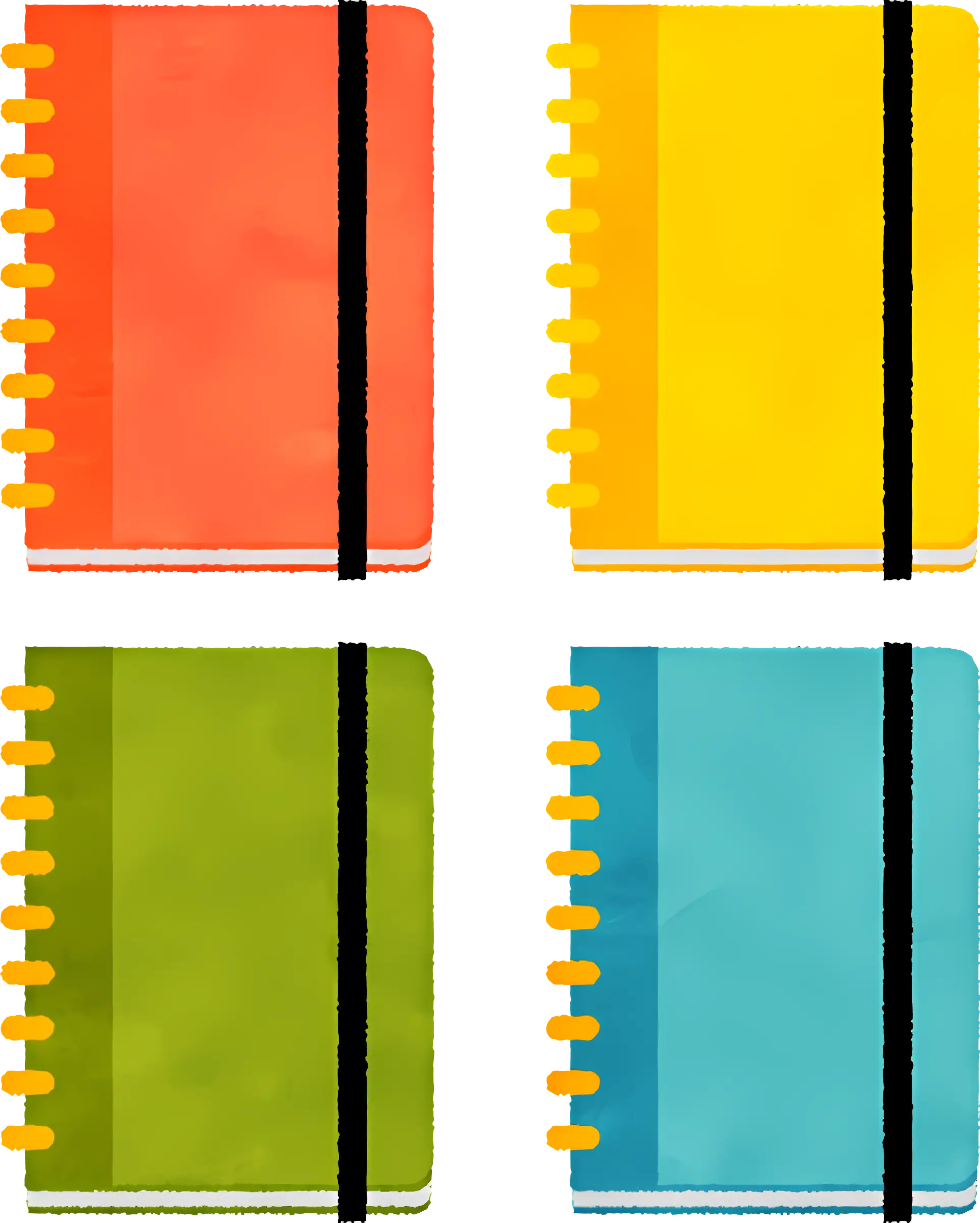 Colorful Spiral Notebooks