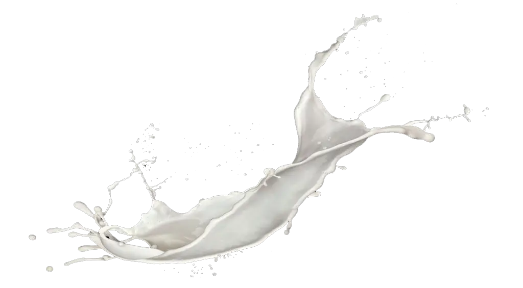 White Milk Splash in Dynamic Motion