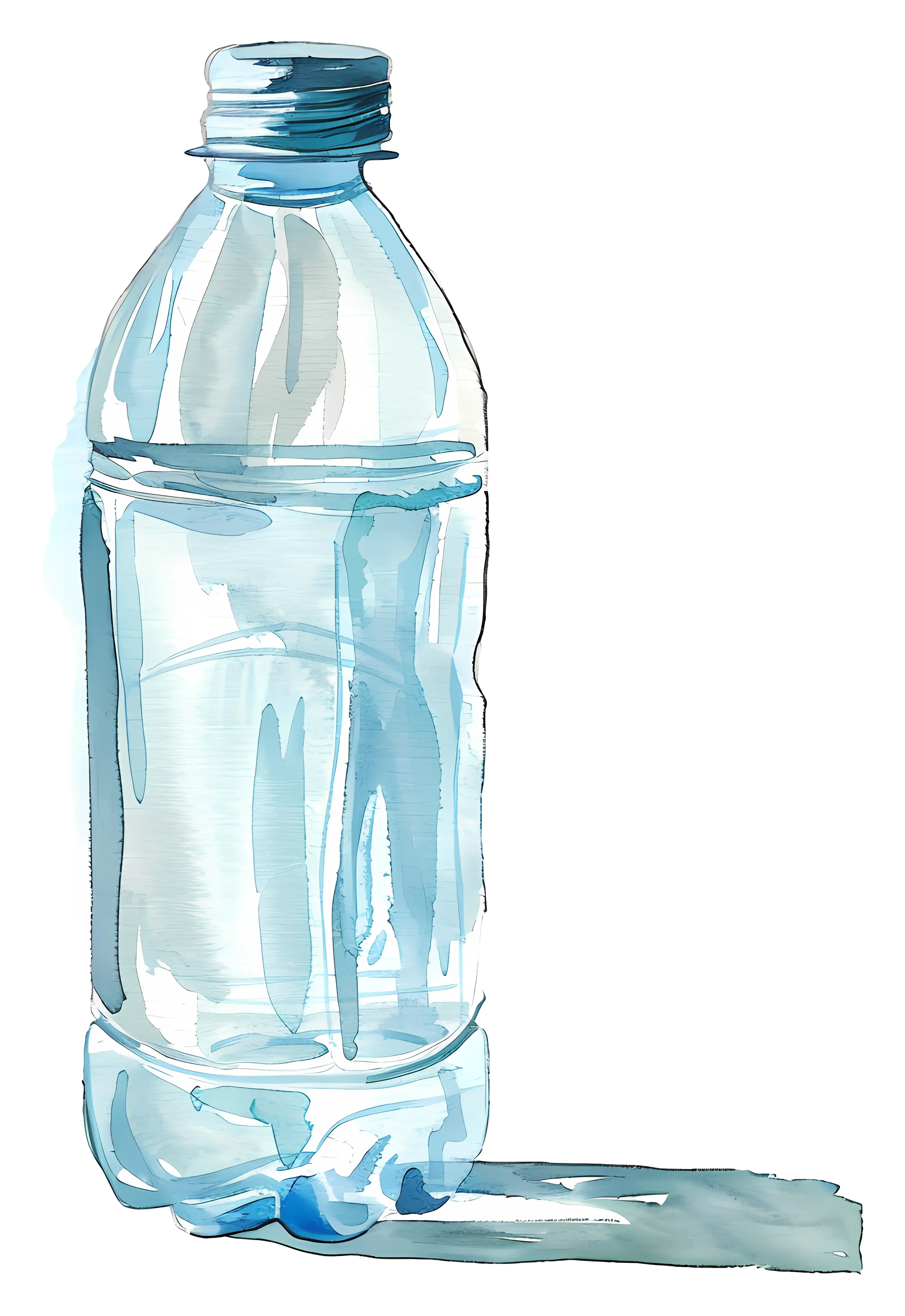 Clear Plastic Water Bottle