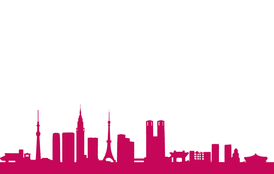 Pink City Skyline Silhouette