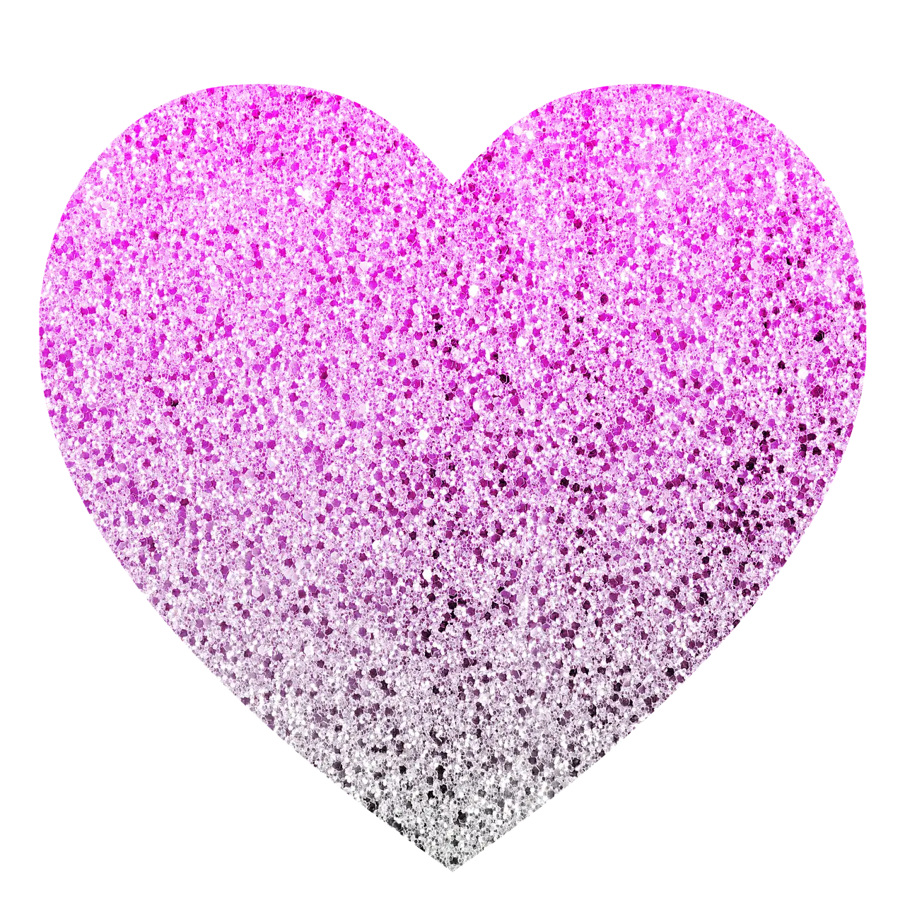 Pink Glitter Heart Illustration