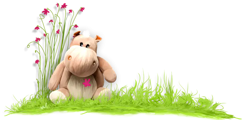 Cute Stuffed Animal in Grass