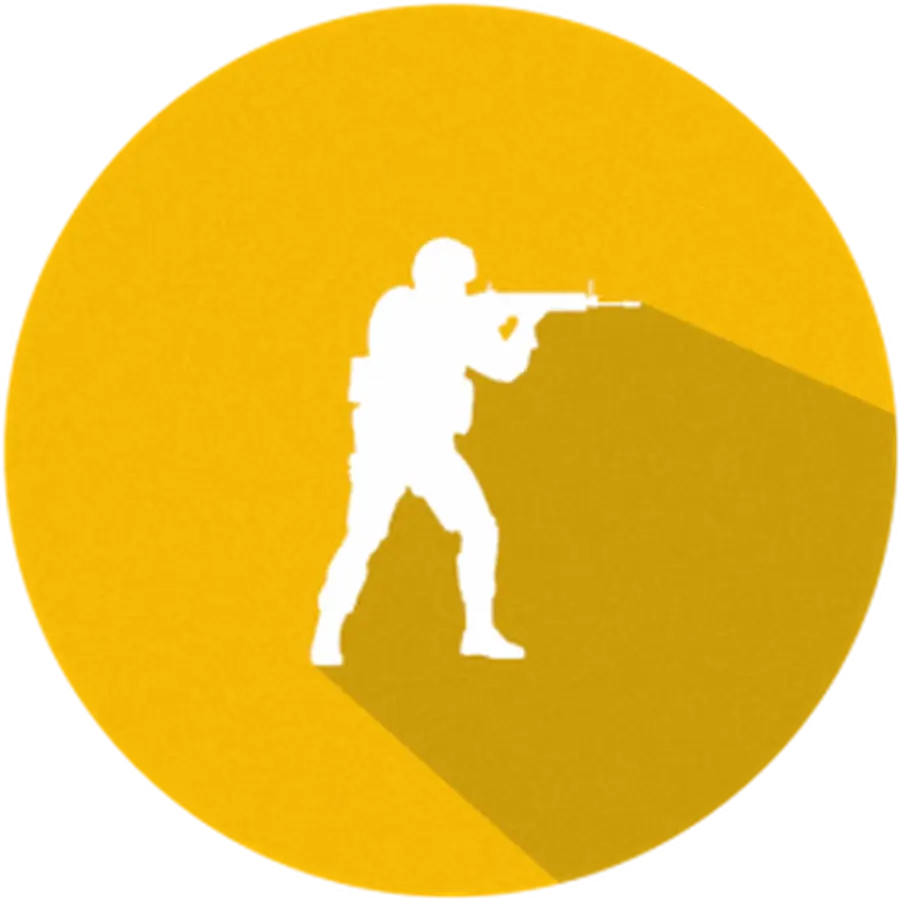 Soldier Silhouette Shooter Game Icon