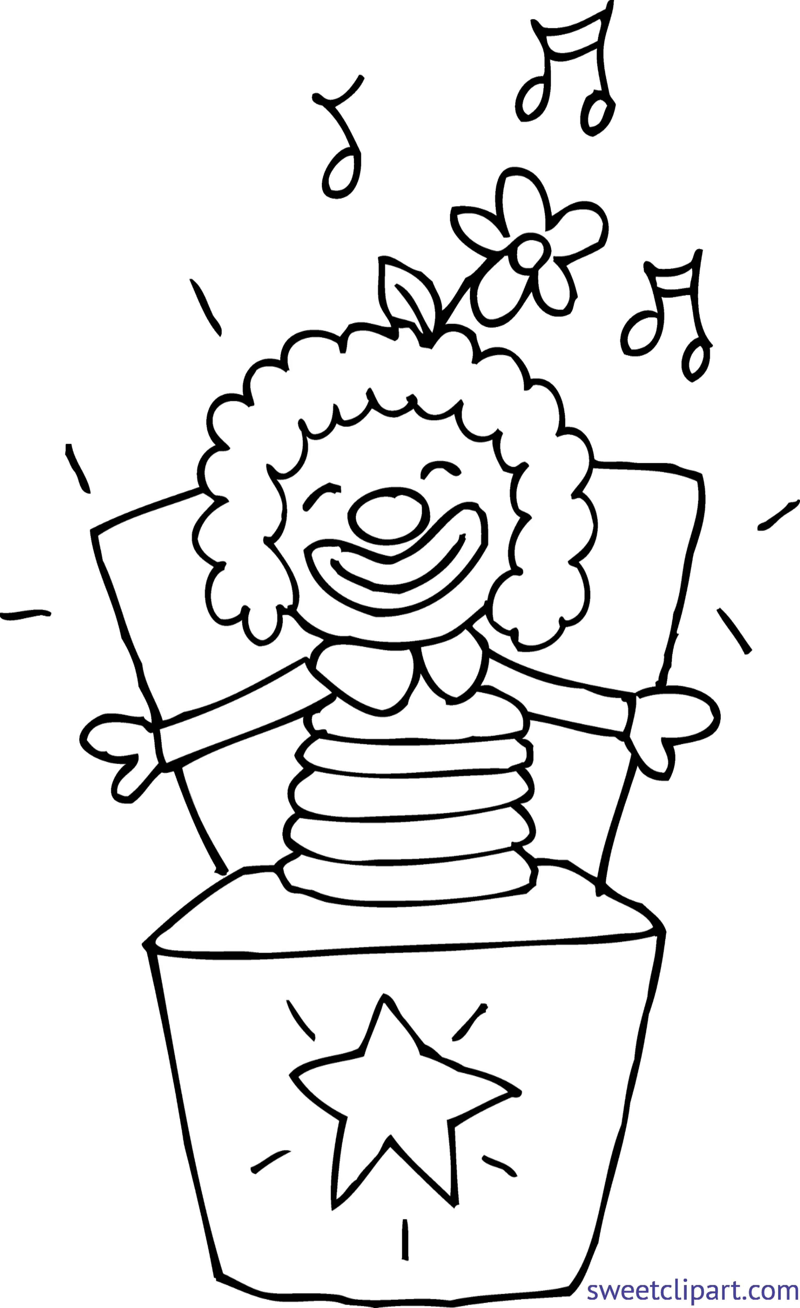 Jack-in-the-box Clown Toy