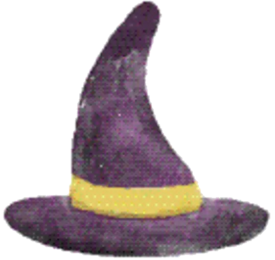 Purple Witch Hat Illustration