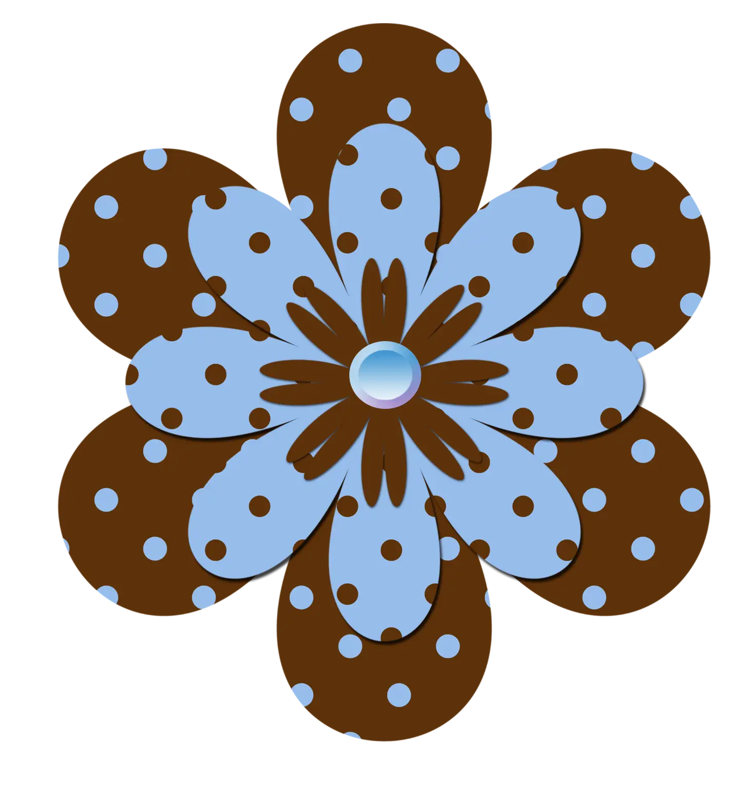 Polka Dot Flower Decoration