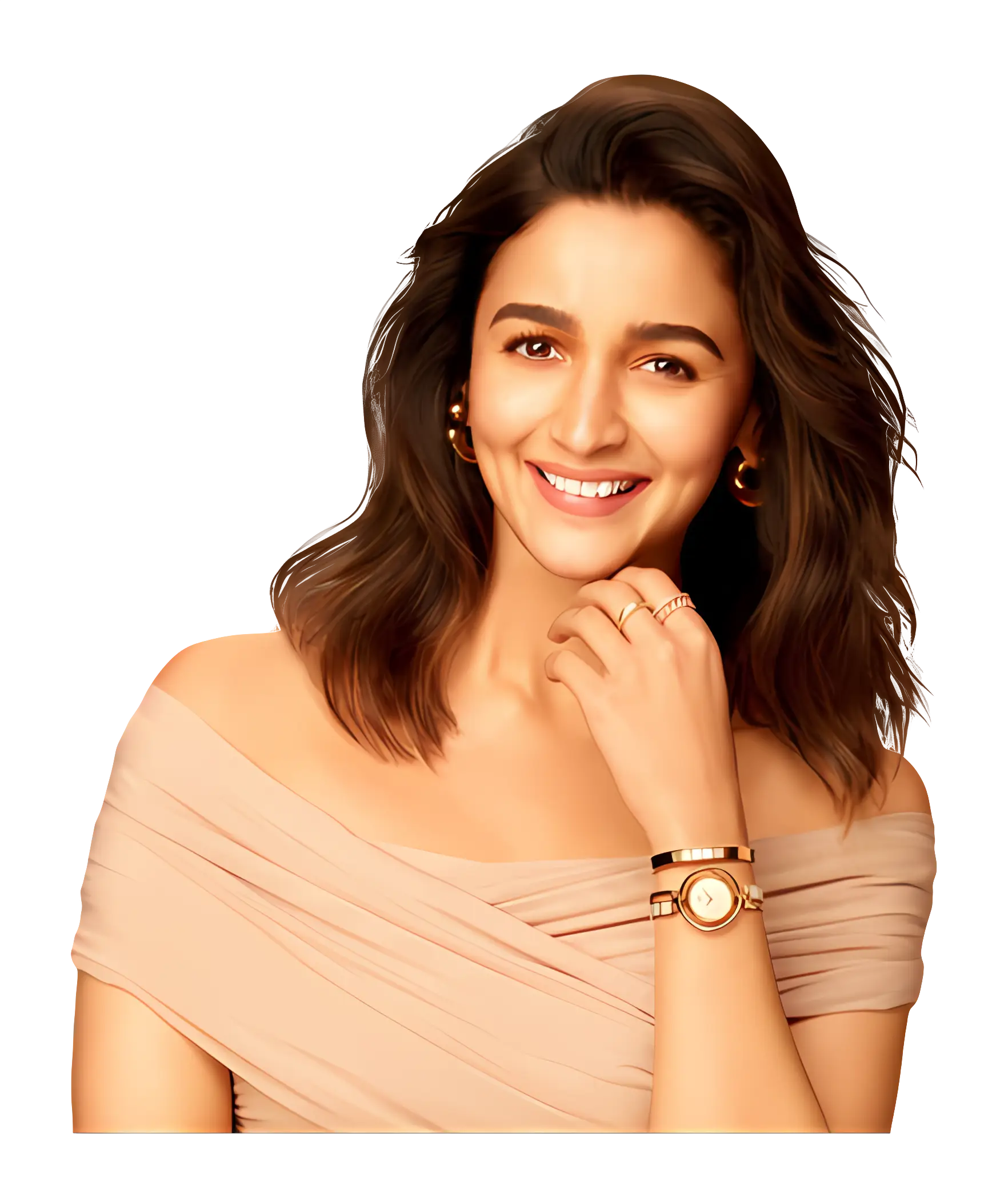 Smiling Woman with Jewelry
