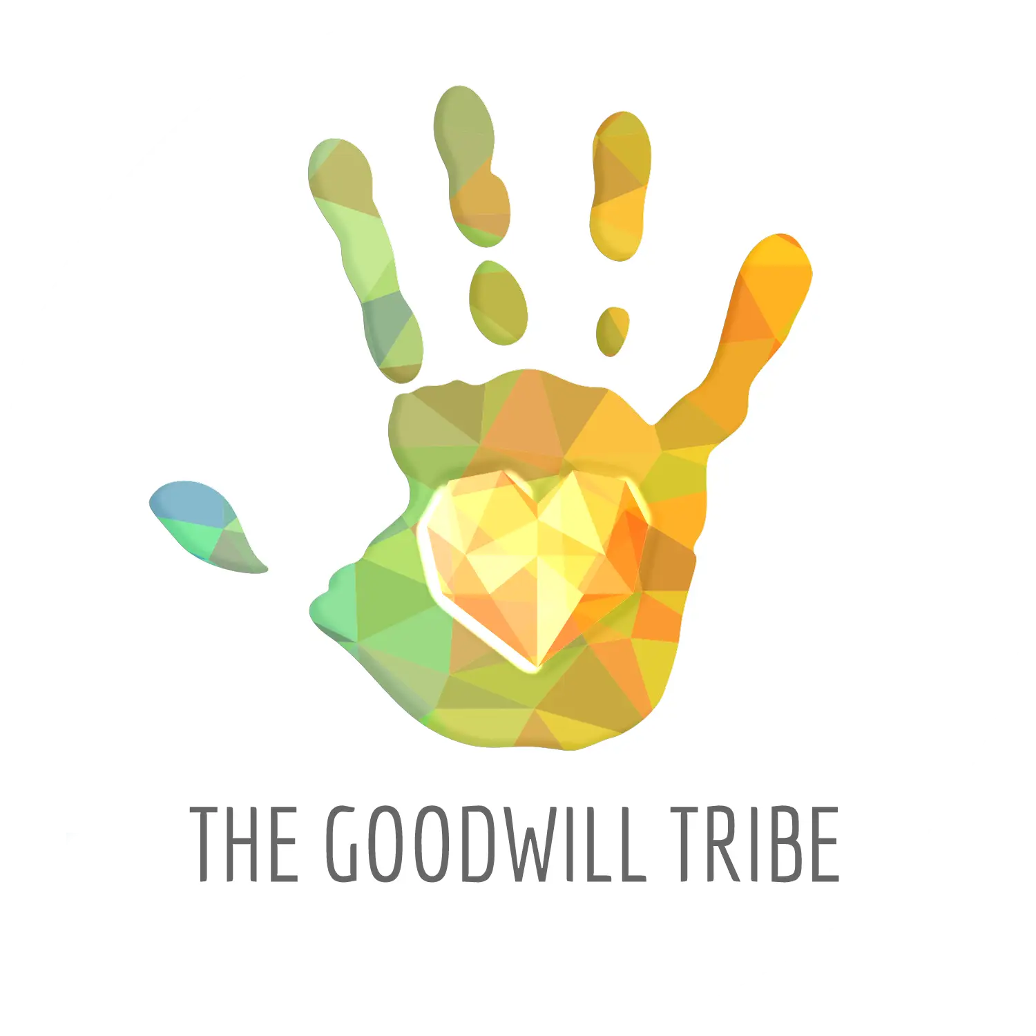 Colorful Handprint Logo for The Goodwill Tribe