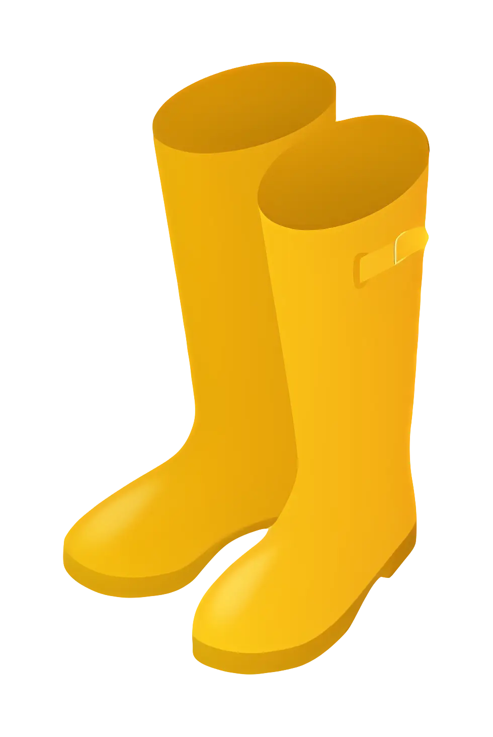 Yellow Rain Boots for Wet Weather