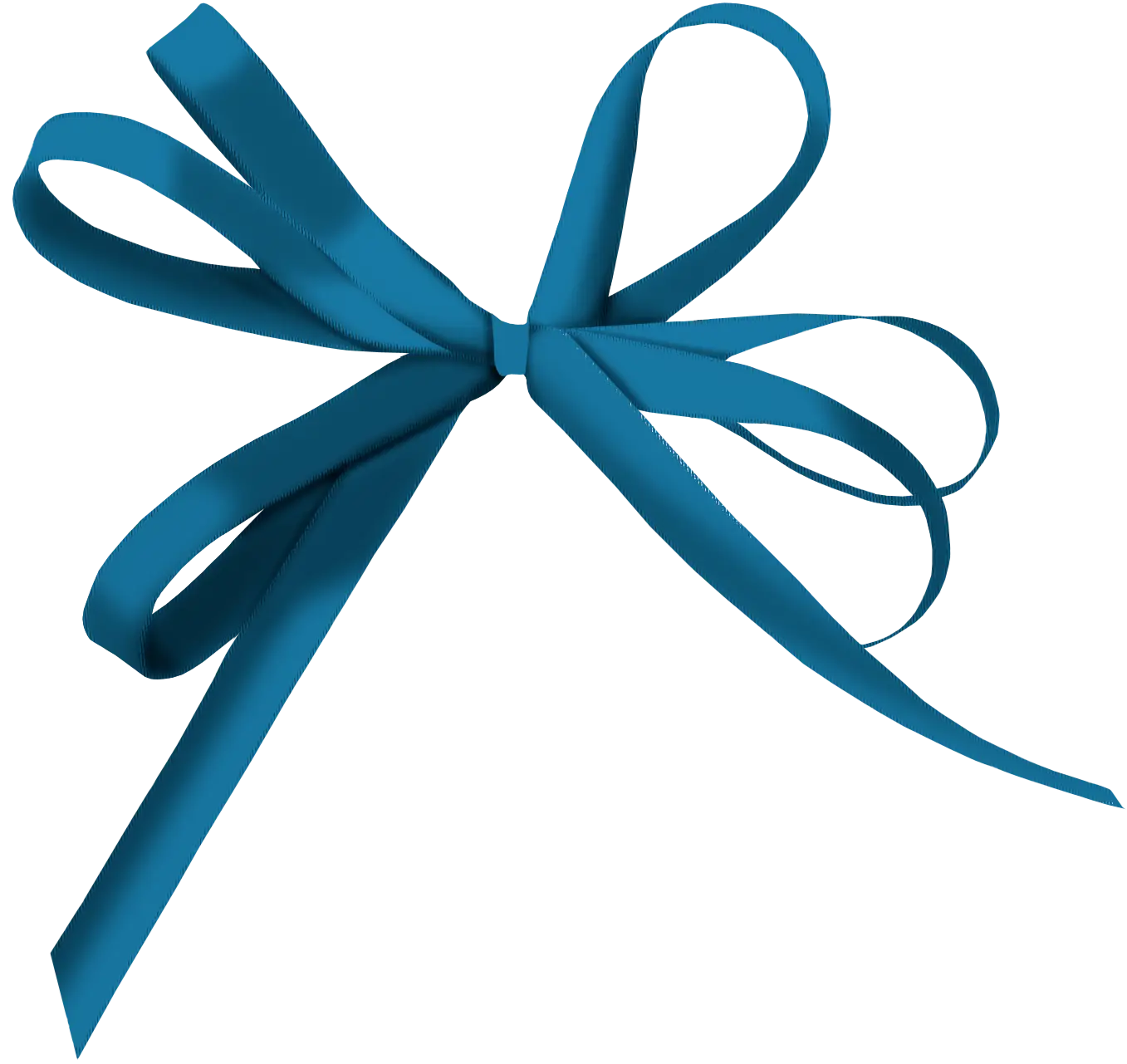 Blue Ribbon Design for Decoration