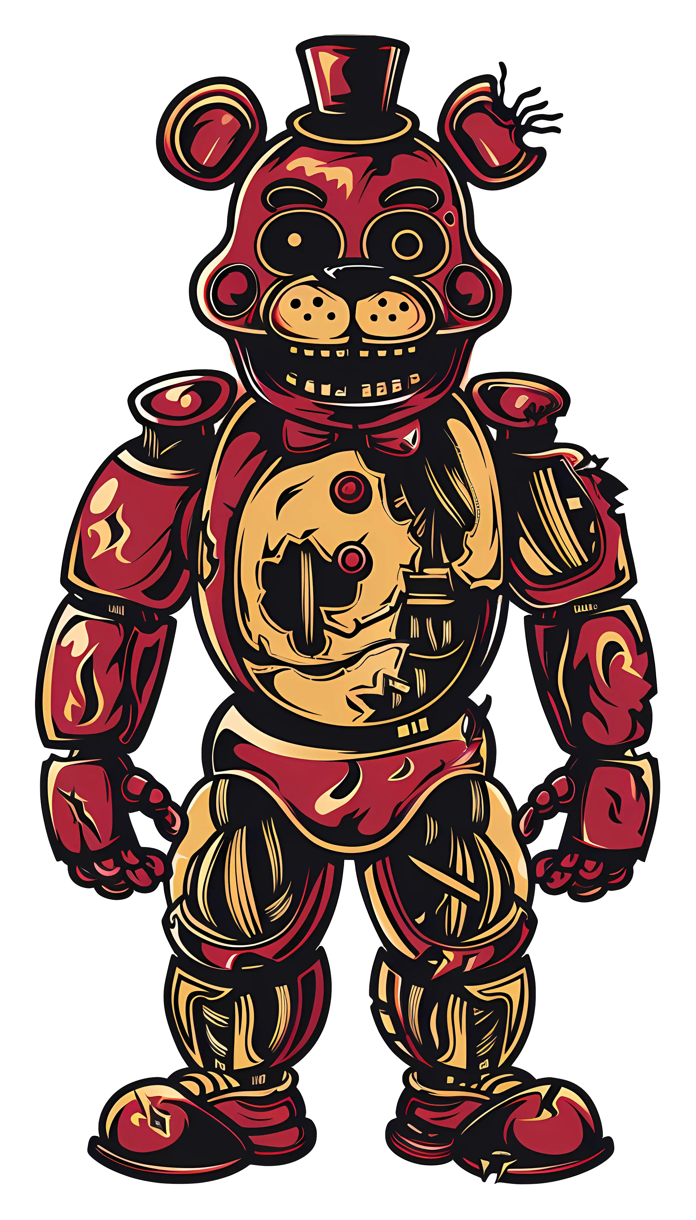 Scary Animatronic Bear Character