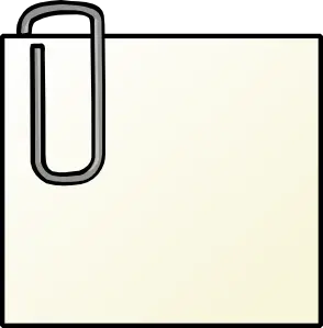 Simple Note with a Paper Clip Illustration