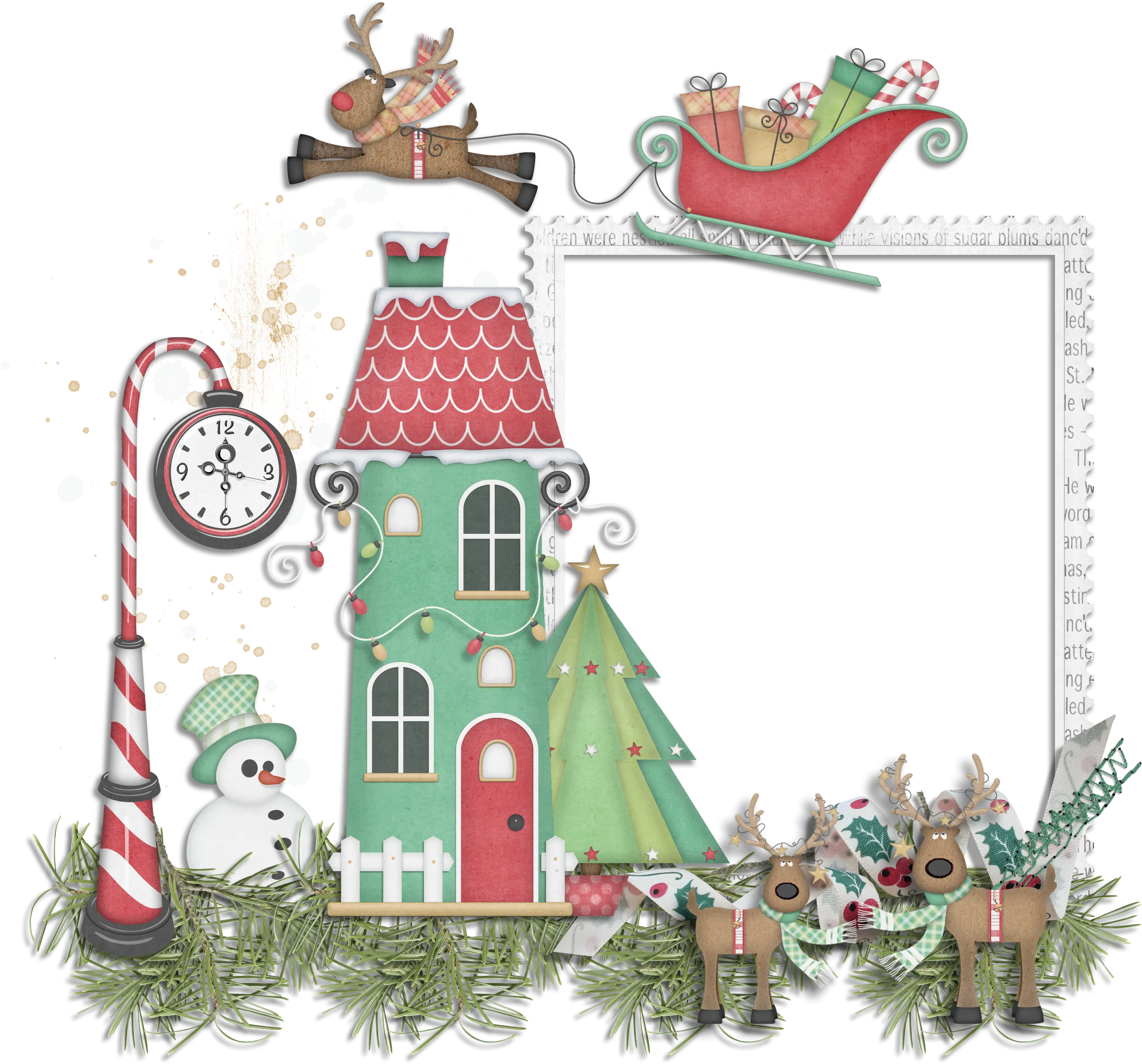 Small Cute Doodle House for Christmas