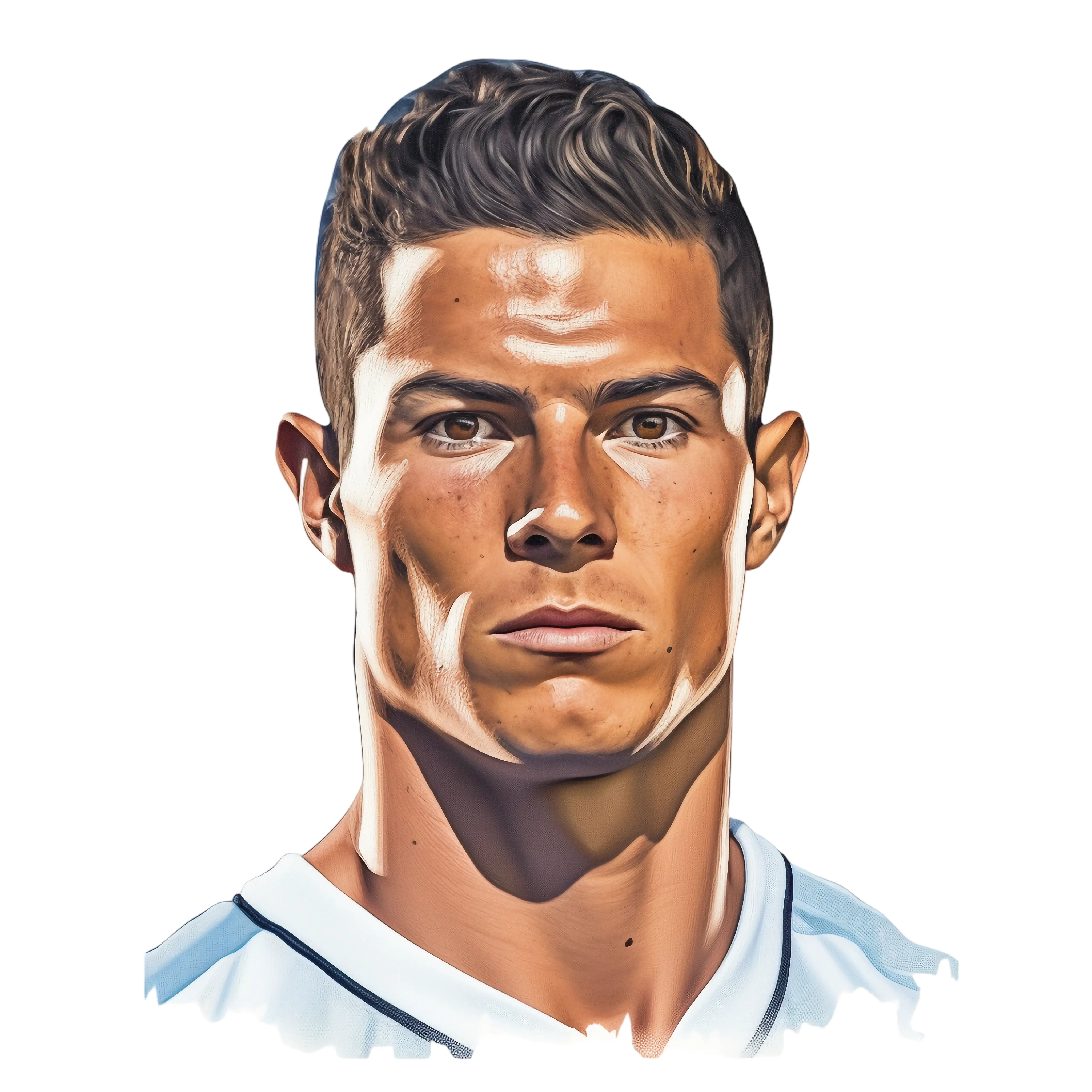 Realistic Illustration of Unknown Person