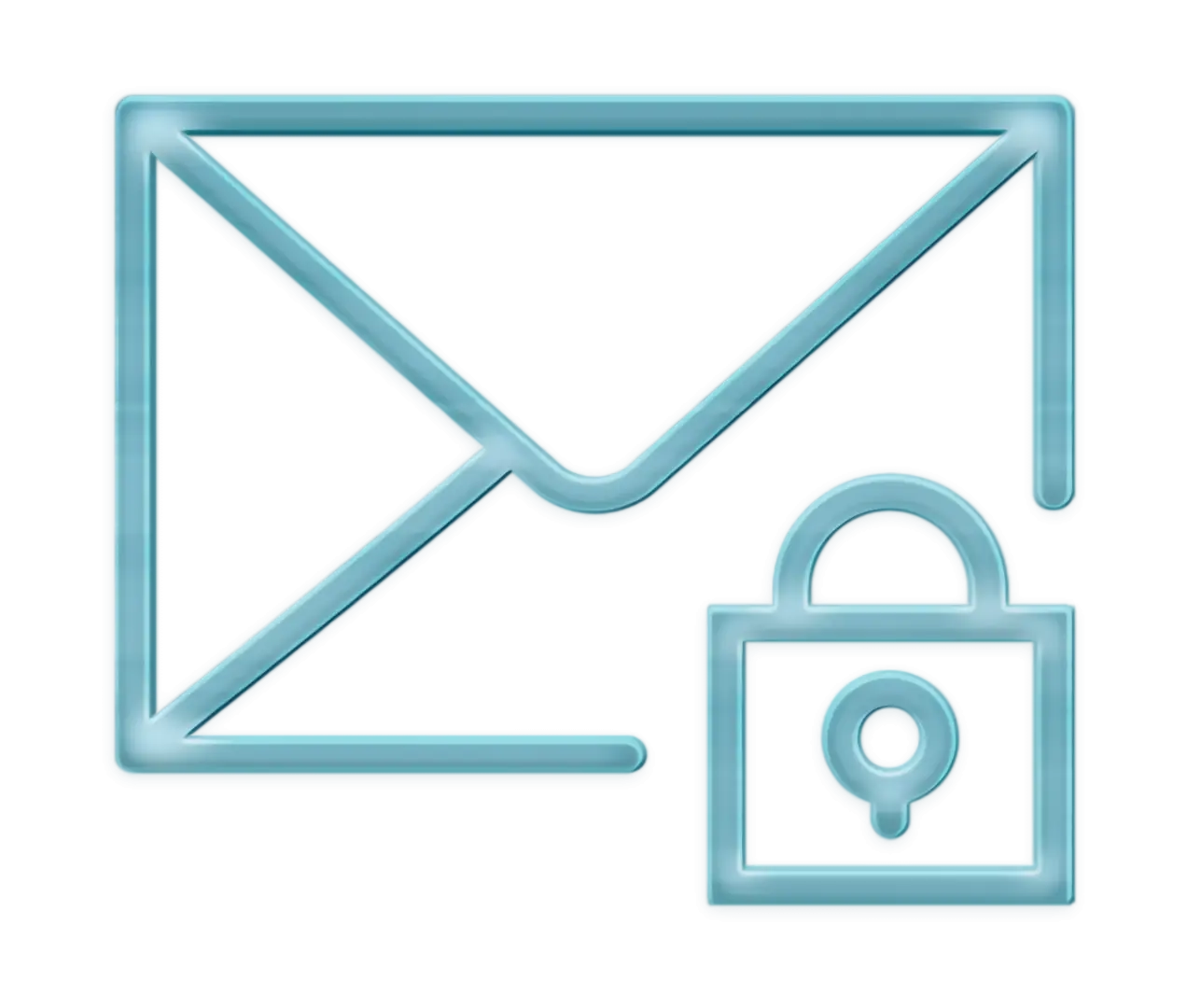 Secure Envelope Icon with Lock