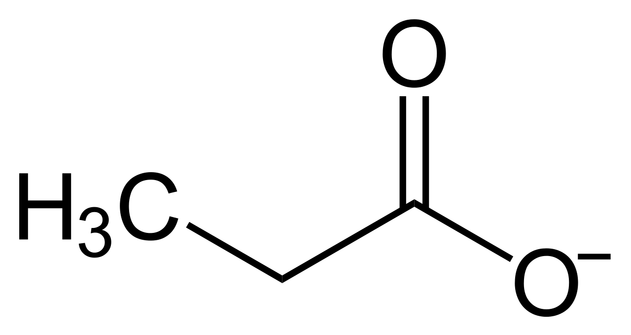 Chemical Structure of Acetate Ion