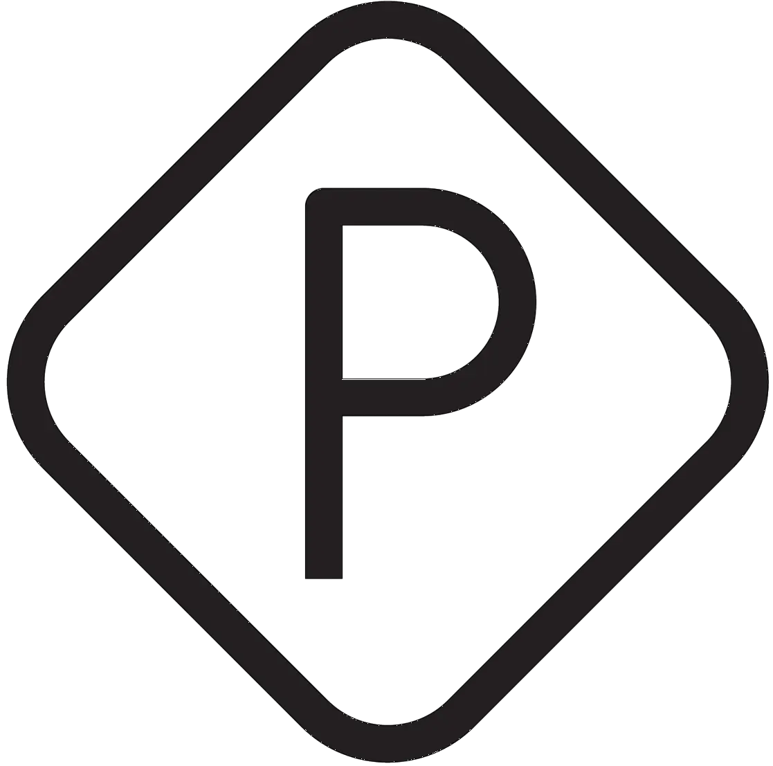 Parking Symbol with Letter &#039;P&#039;
