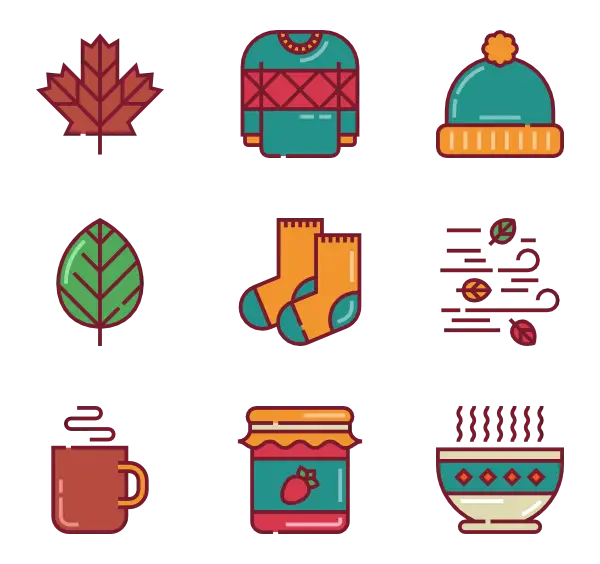 Autumn Season Icons