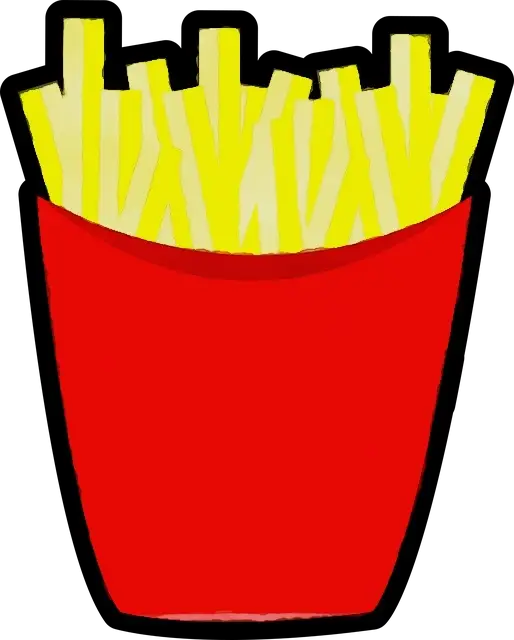 Cartoon French Fries Pack Design