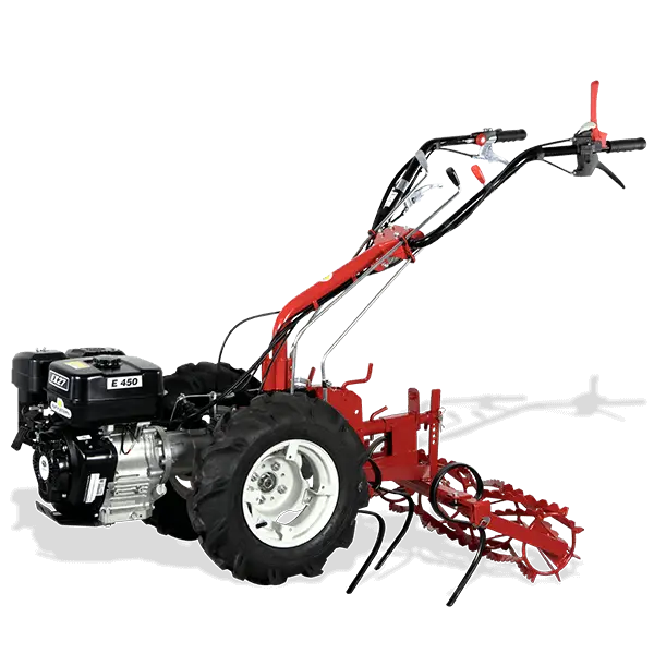 Red and Black Garden Tiller