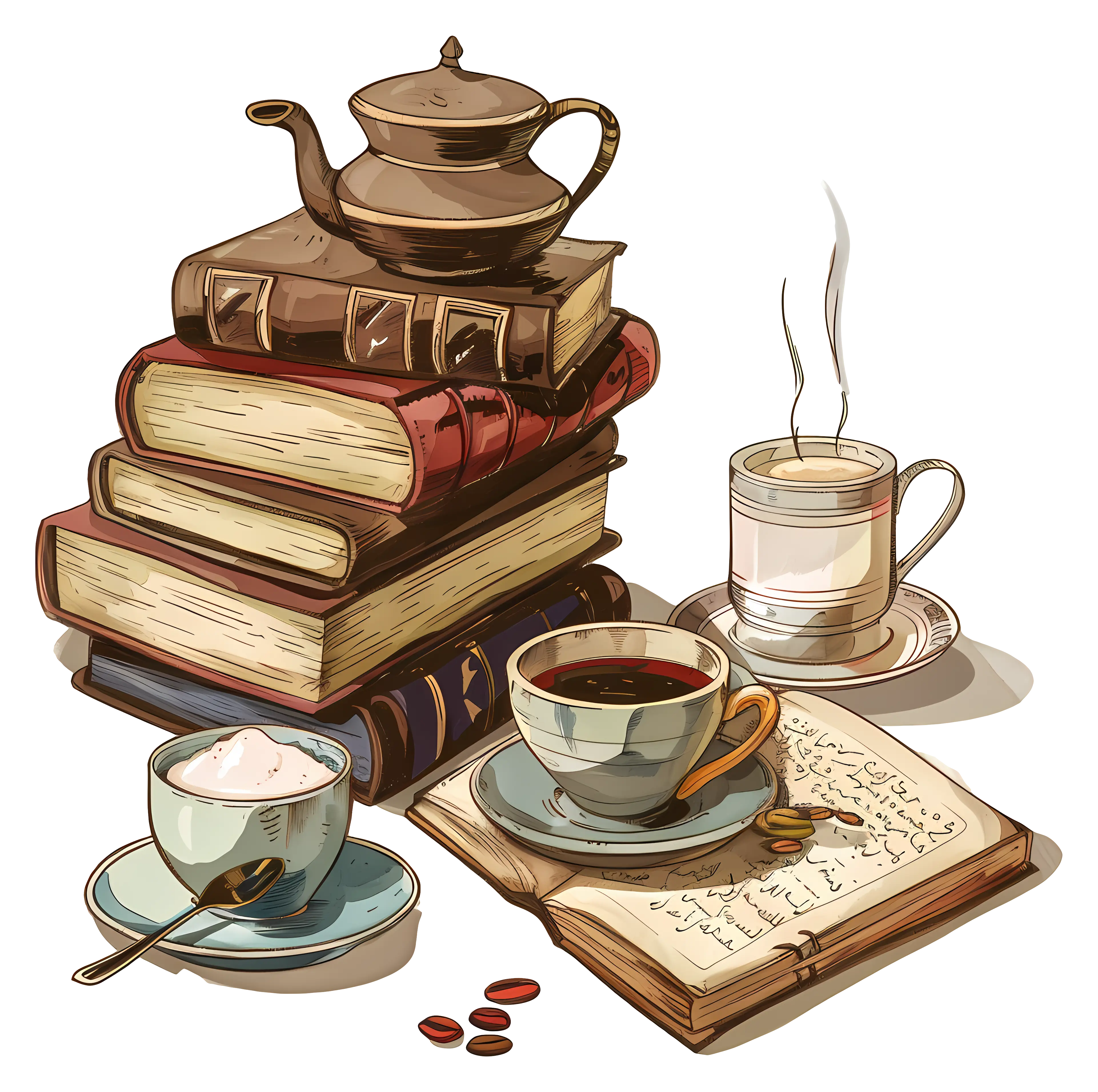 Books and Tea for a Cozy Reading Time