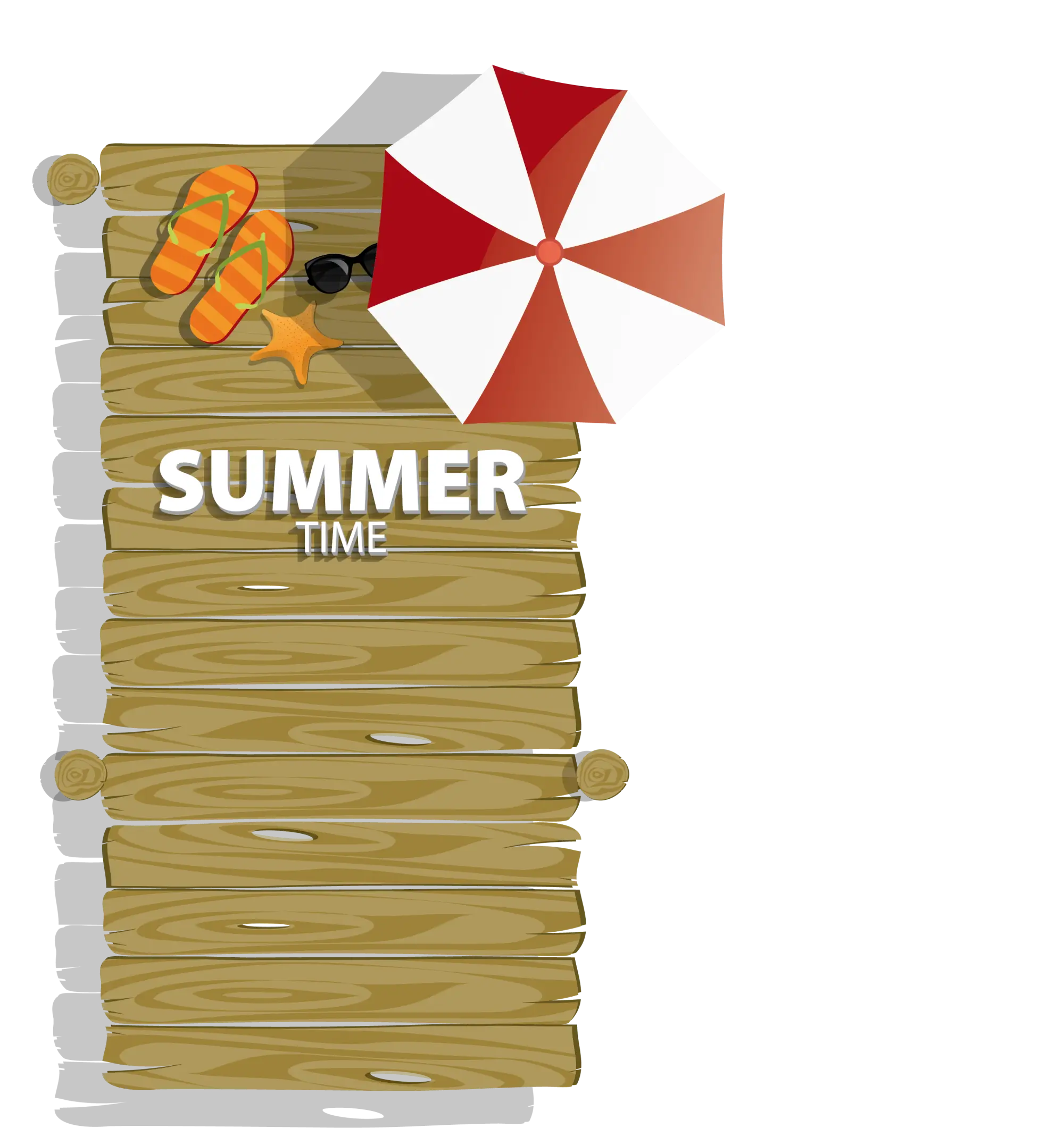 Summer Time Beach Scene