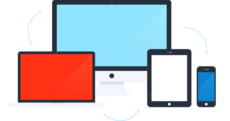 Set of Modern Electronic Devices