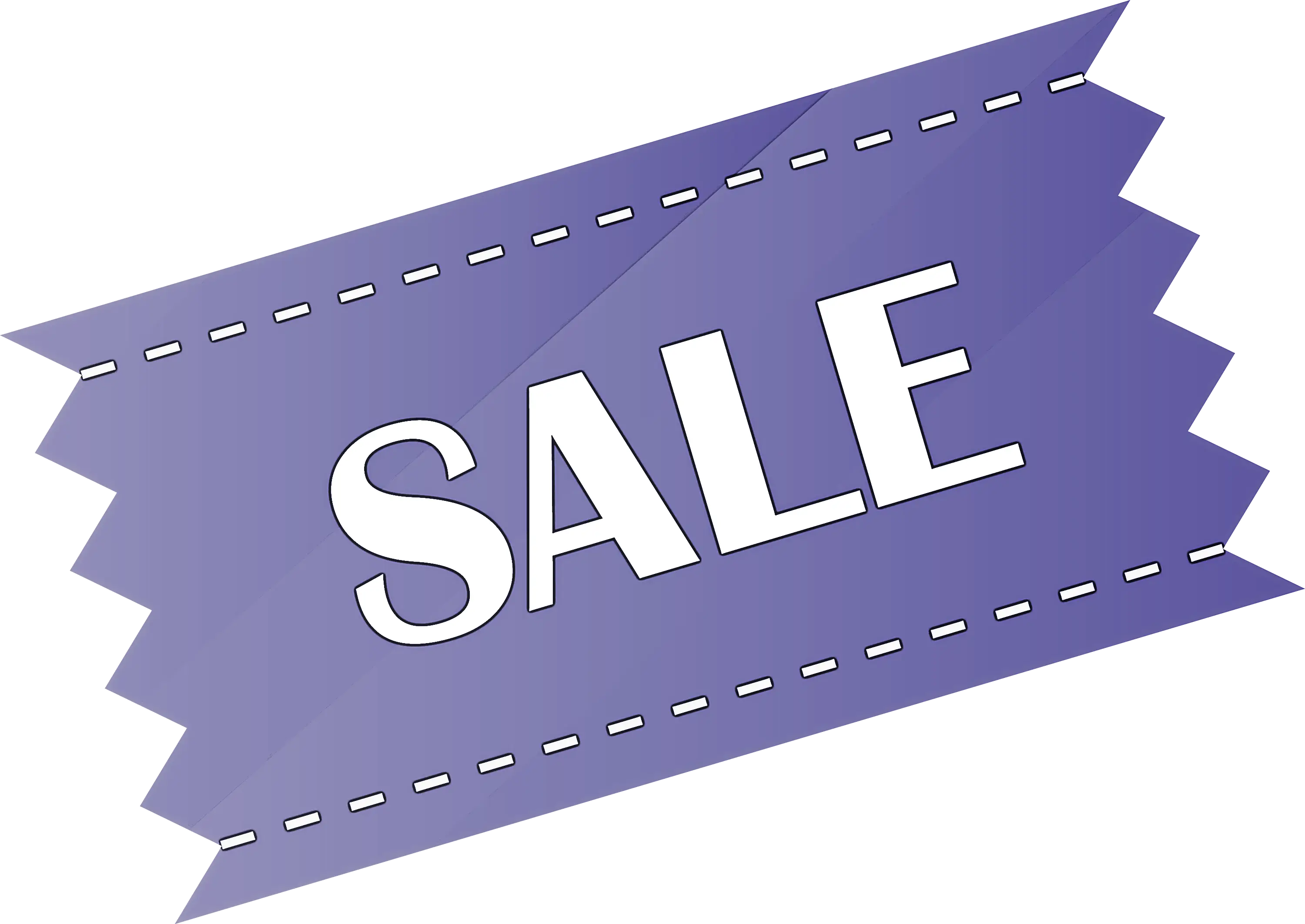 Purple Sale Tag for Promotions