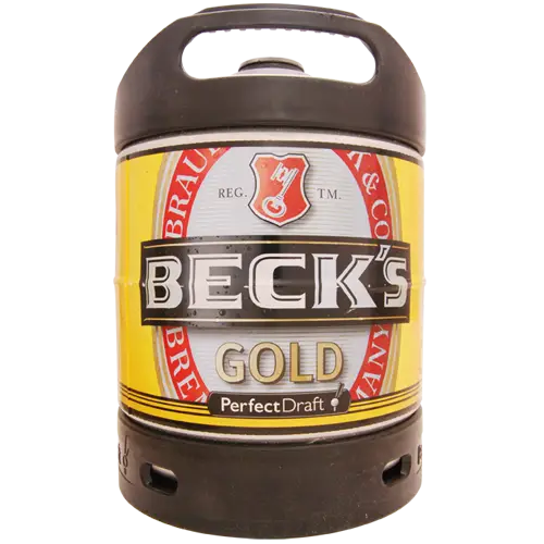 Beck&#039;s Gold Beer Keg
