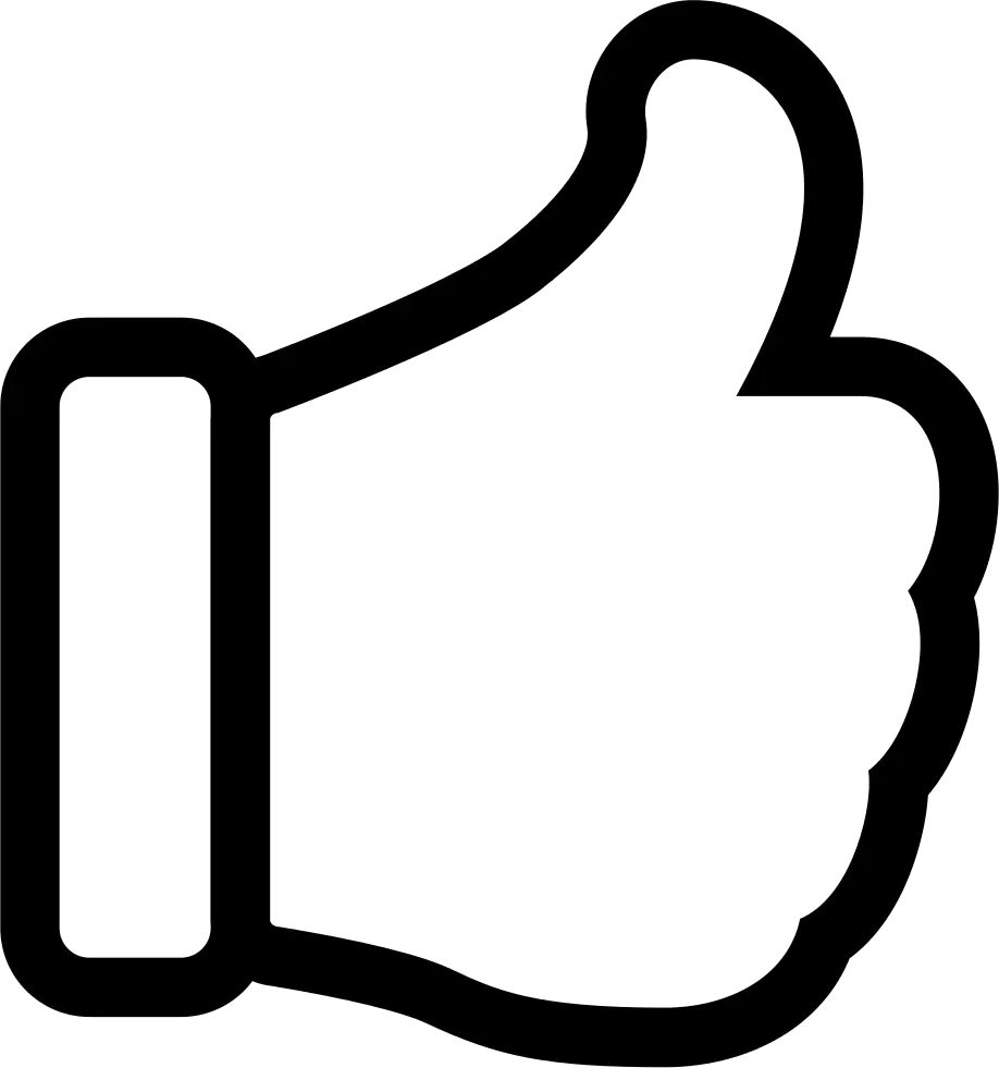 Thumbs Up Symbol for Approval