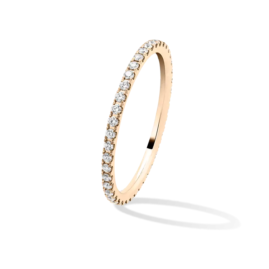 Elegant Diamond Ring with Gold Band