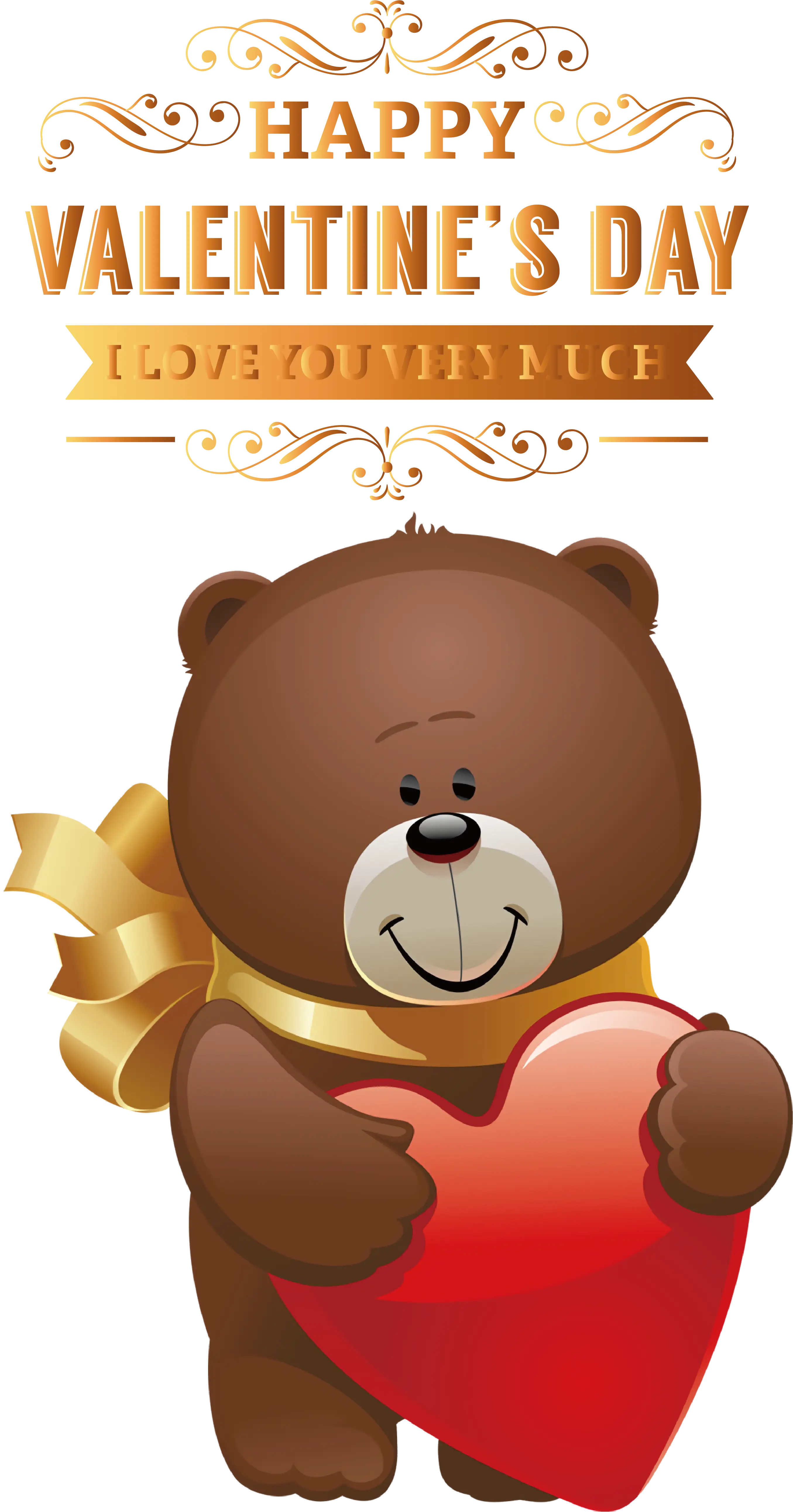Teddy Bear with Heart for Valentine&#039;s Day