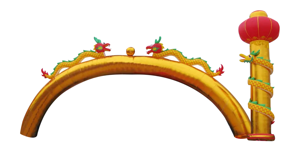 Golden Arch with Dragons