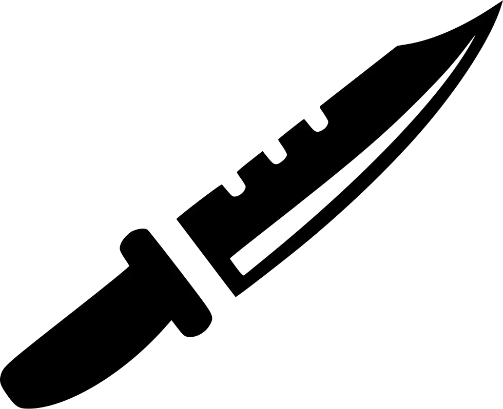 Kitchen Knife Silhouette Icon