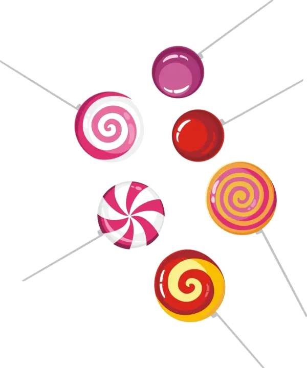 Colorful Lollipop Candy Sticks