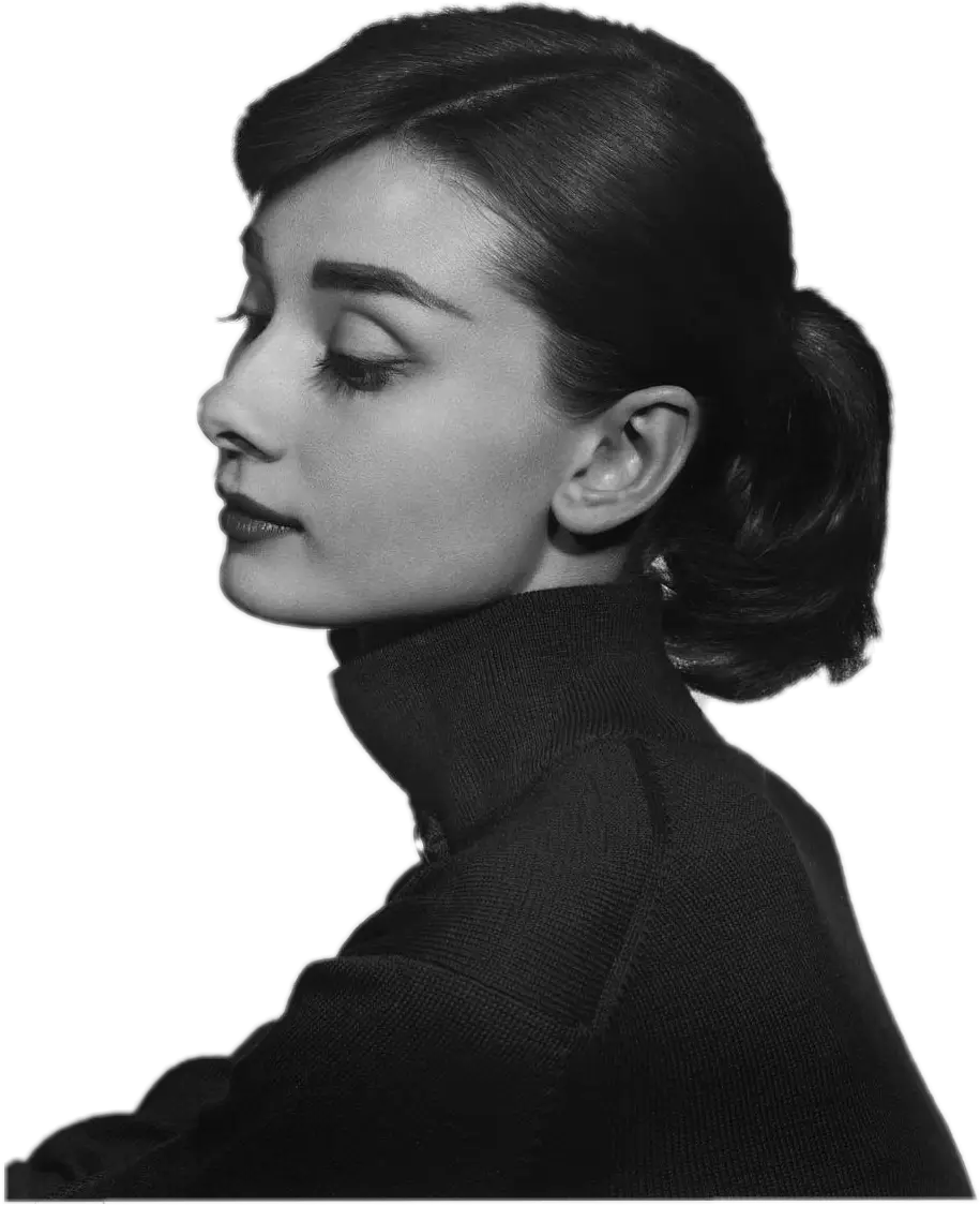 Elegant Black and White Portrait of a Woman