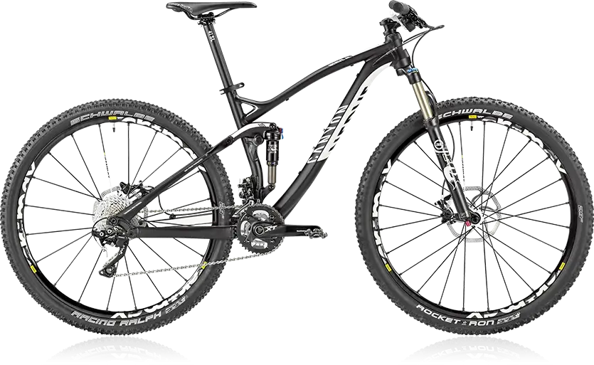Black Mountain Bike with Suspension