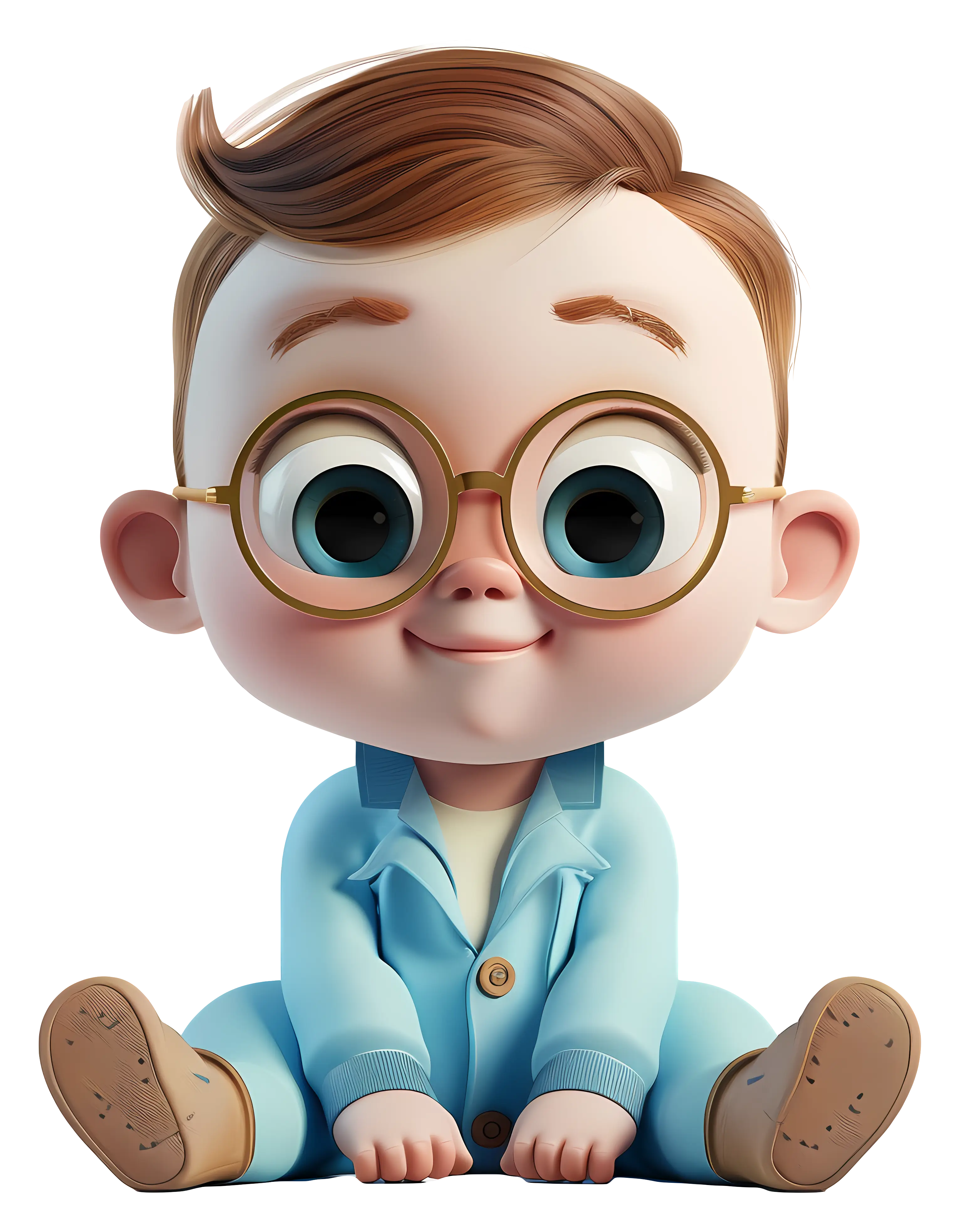 Cute Baby with Glasses