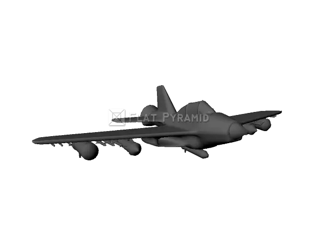 Fighter Plane with Minimalist 3D Design
