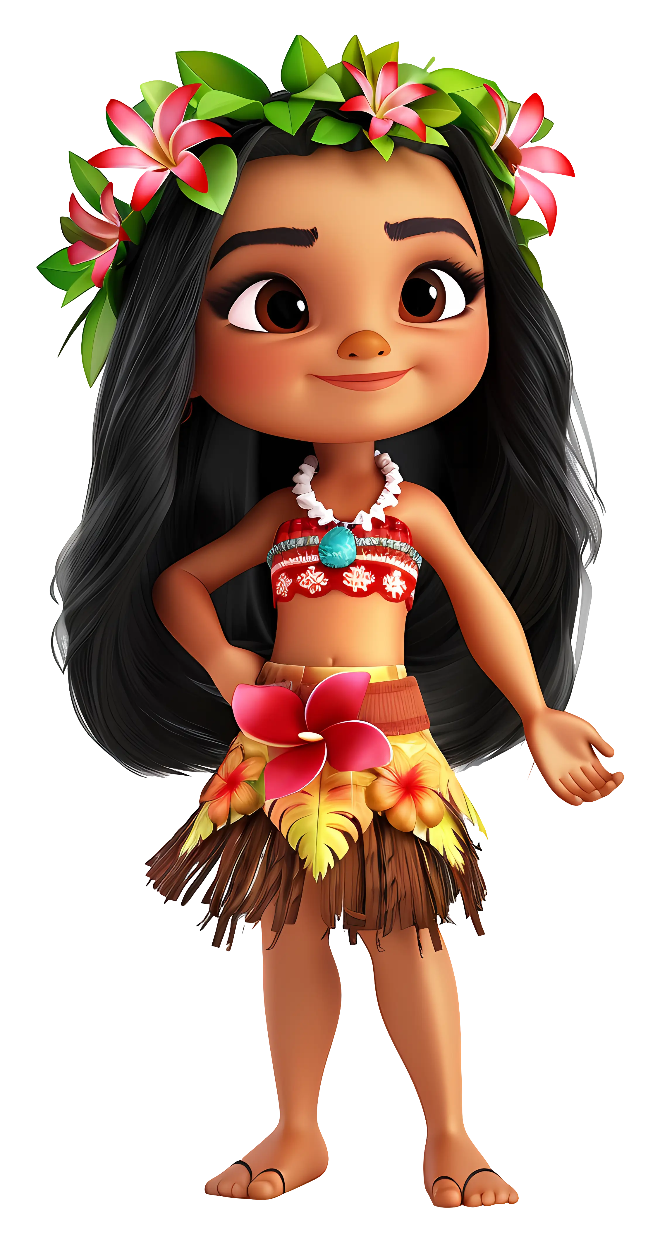 Cute Moana Character Illustration