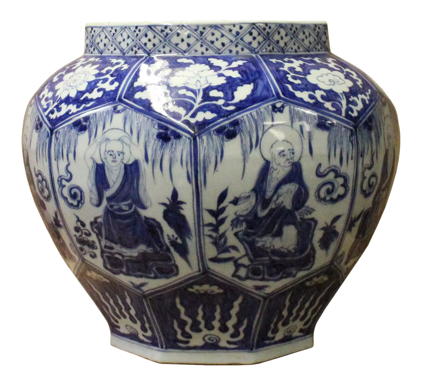 Blue and White Ceramic Vase