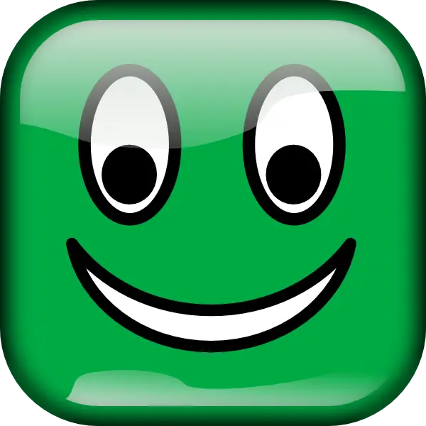 Green Smiley Face Emoji